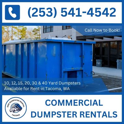 Seamless Commercial Dumpster Rental Experience in Tacoma, Washington - Pierce County - DDD Dumpster Rental Tacoma